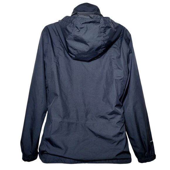 Eddie Bauer Weatheredge Packable Black Zip Hooded Windbreaker Jacket - Picture 4 of 10